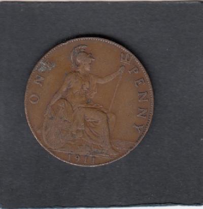 Beschrijving: 1 Penny  GEORGIUS V